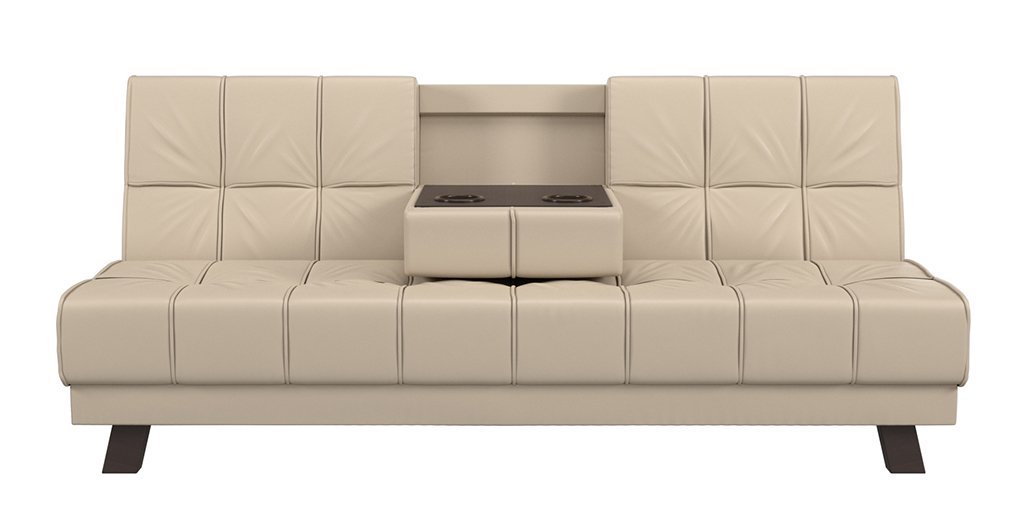 

Диван-кровать 4Home Винсент, 188x85x88 см, Книжка, бежевый, экокожа, Винсент
