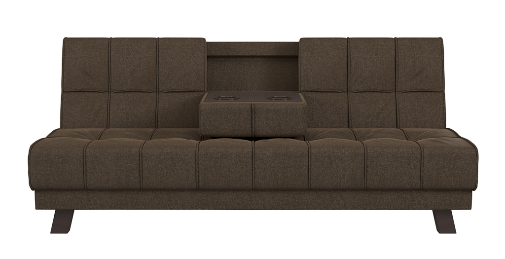 

Диван-кровать 4Home Винсент, 188x85x88 см, Книжка, коричневый, рогожка, Винсент