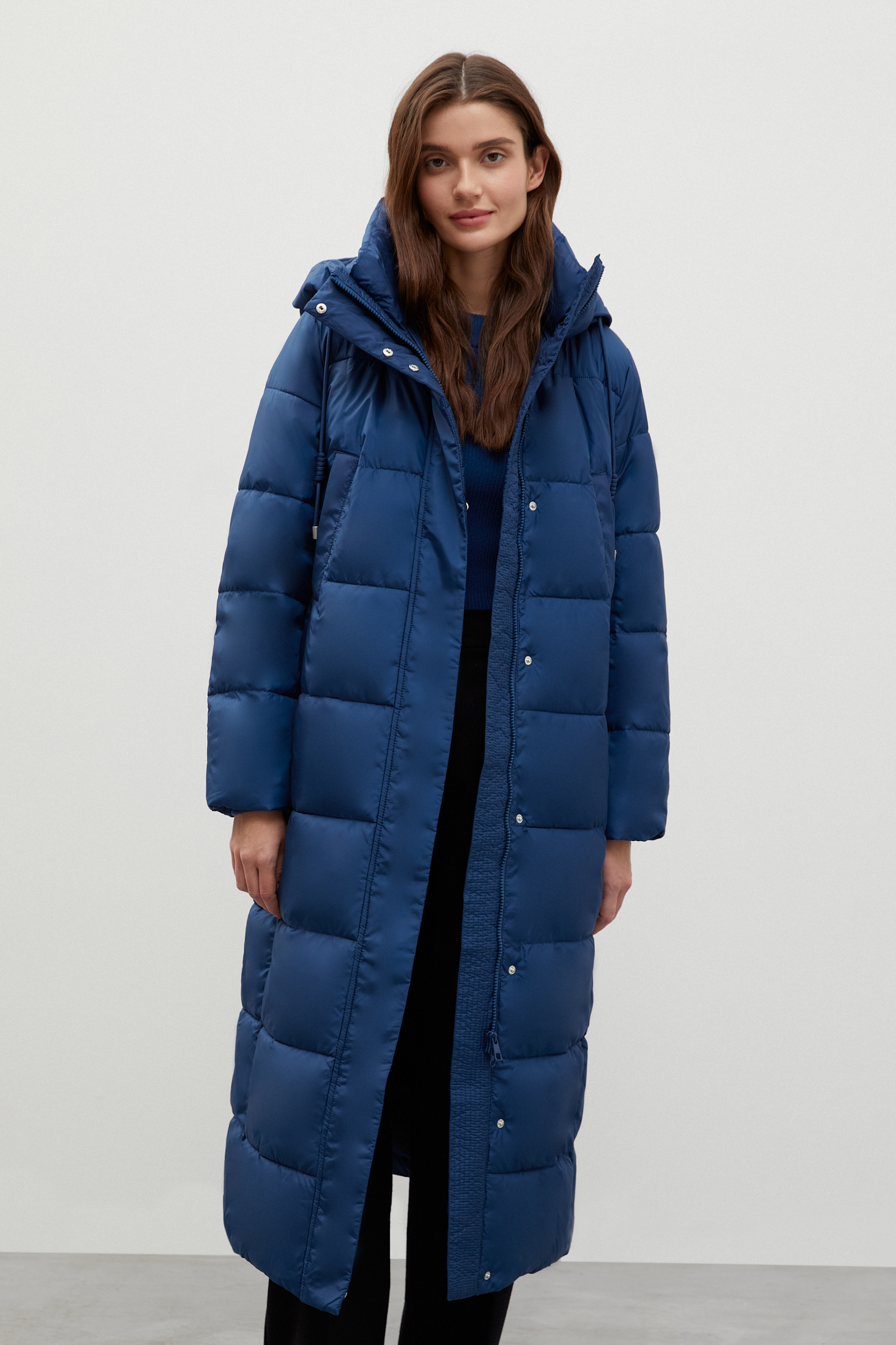 

Пальто женское Finn Flare FWC11016 синее 2XL, FWC11016