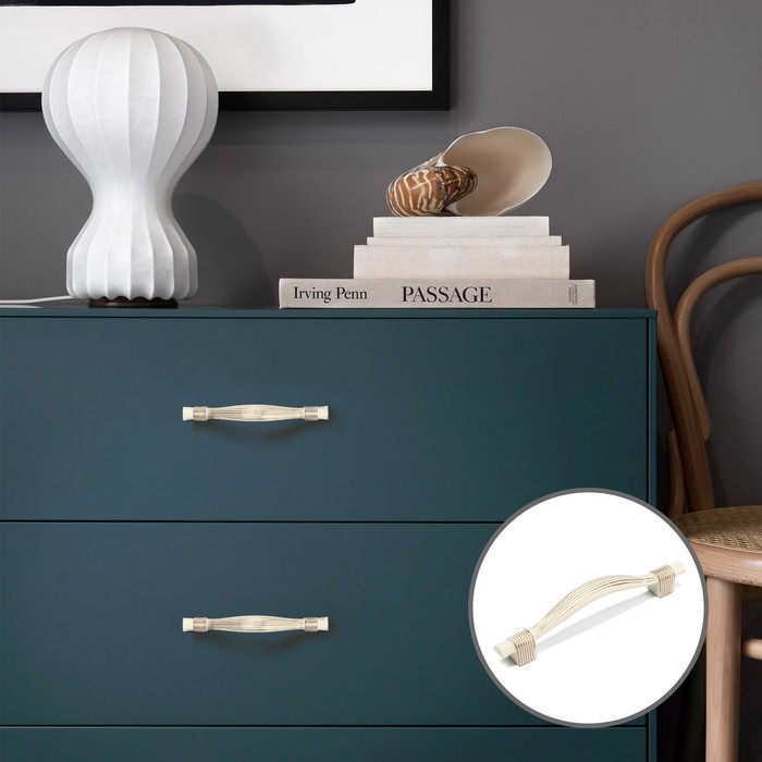 

CAPPIO Ручка скоба CAPPIO, цинк, м/о 96 мм, цвет белый/золото, Белый;золотистый