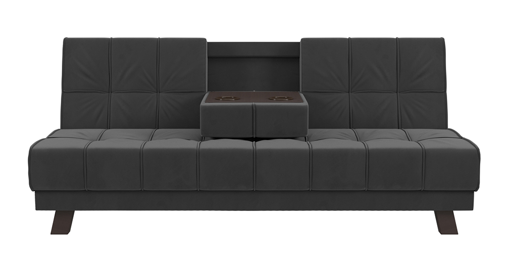 

Диван-кровать 4Home Винсент, 188x85x88 см, Книжка, серый, велюр, Винсент