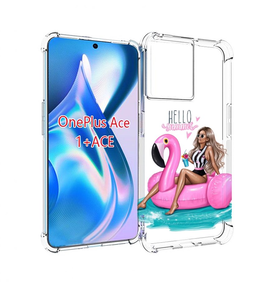 

Чехол MyPads Hello-summer для OnePlus Ace, Прозрачный, Tocco