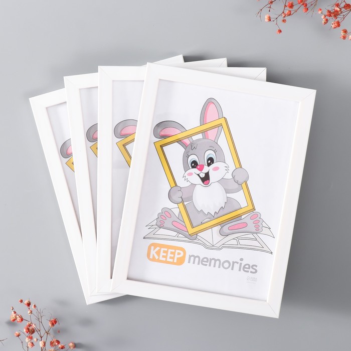 

Набор рамок Keep memories Формат 15х21 см, 4 шт. цвет белый