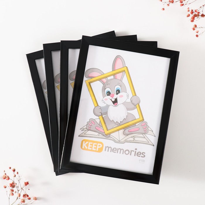 

Набор рамок Keep memories Формат 15х21 см, 4 шт. цвет чёрный, Черный