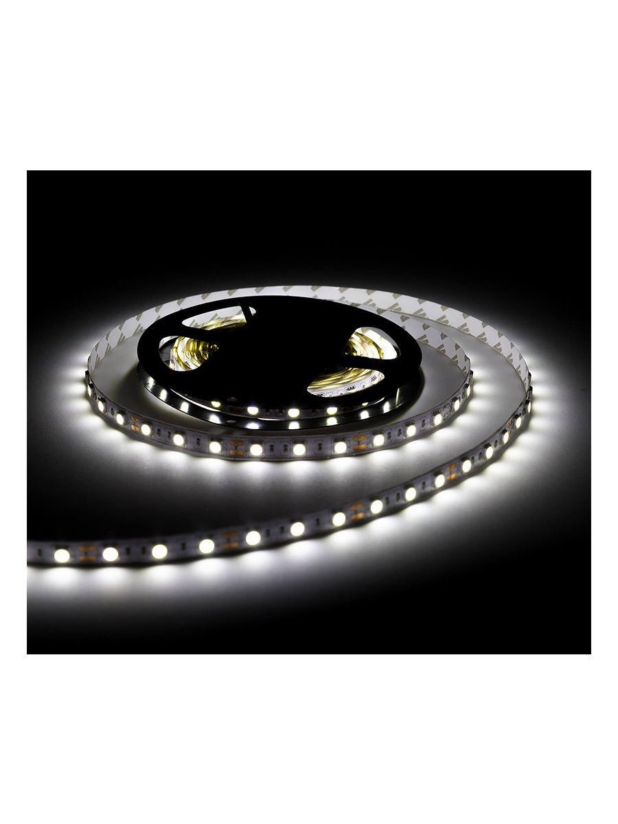 фото Комплект светодиодной ленты smd 5050, 60 led, 12 в, 14.4 вт, холодный белый, 2 м urm