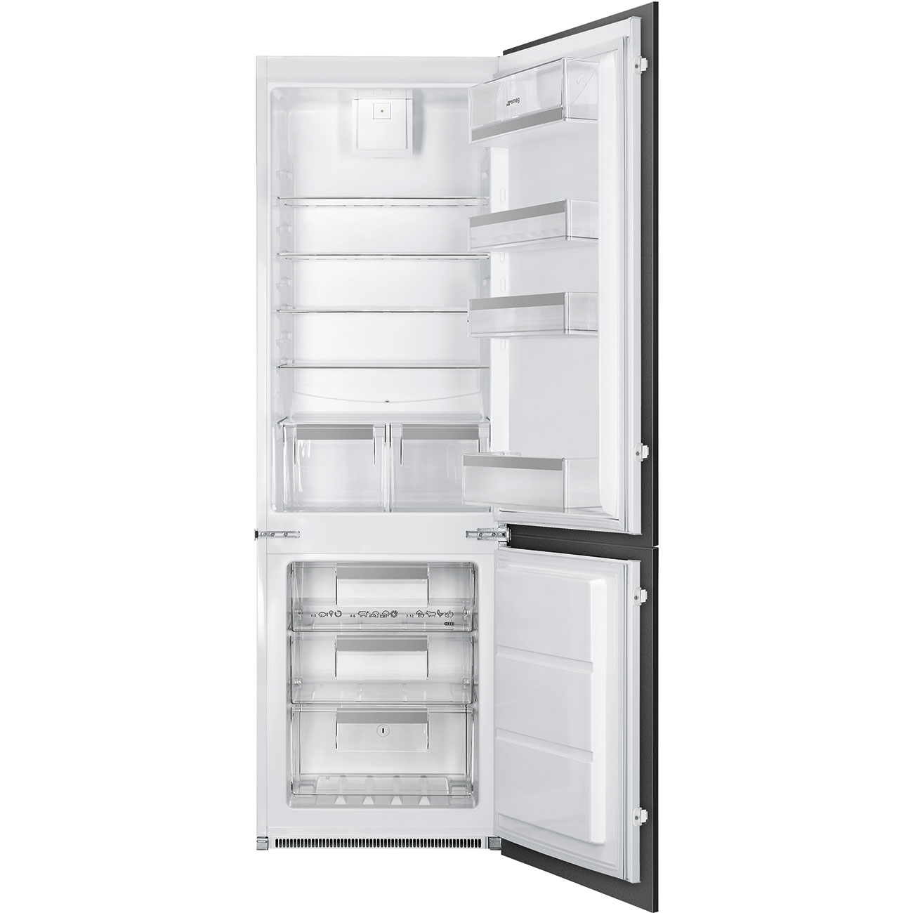 Встраиваемый холодильник Smeg C8173N1F белый однокамерный холодильник smeg fab28lrd5