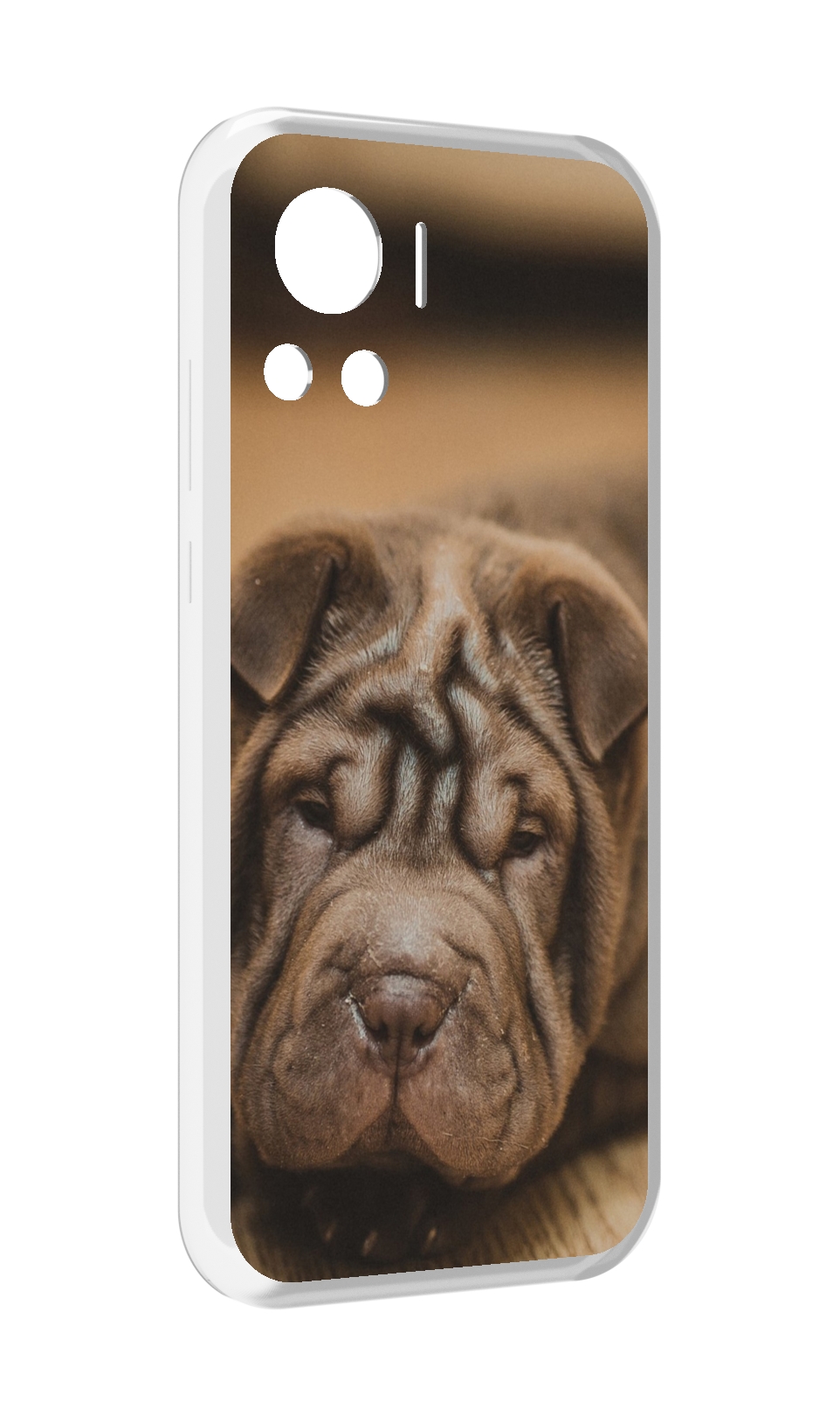 

Чехол MyPads шарпеи для Motorola Edge 30 Ultra, Прозрачный, Tocco