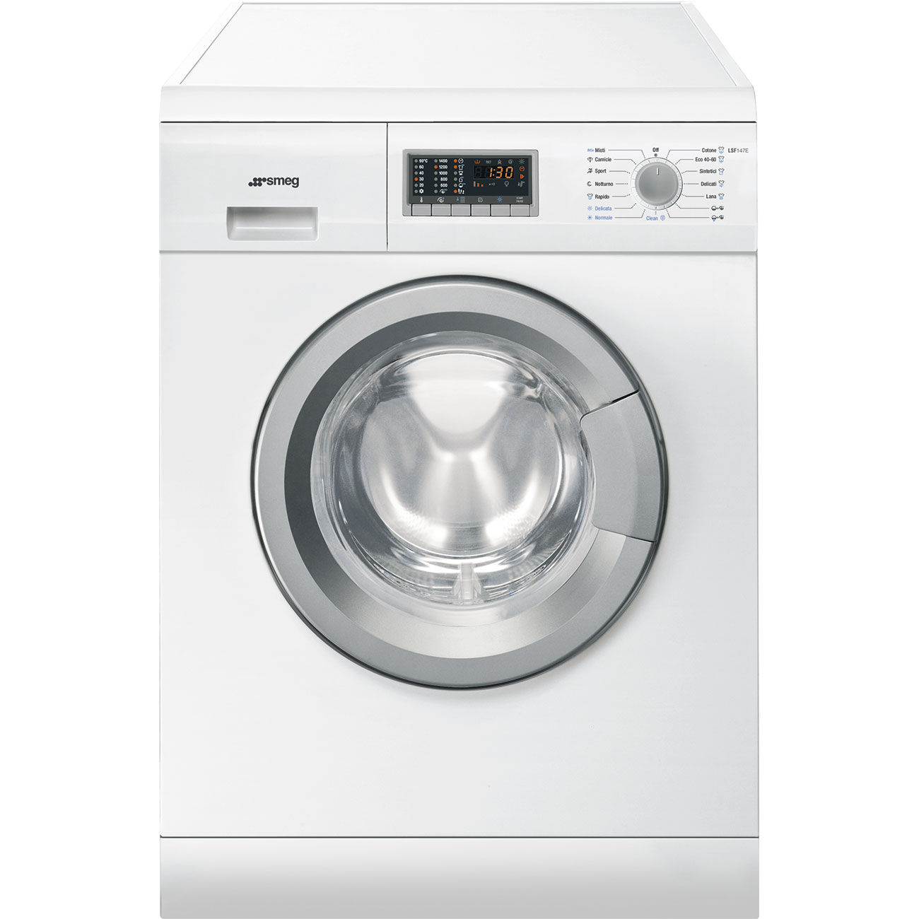 Стиральная машина Smeg белый, серебристый встраиваемая стиральная машина smeg lbi147