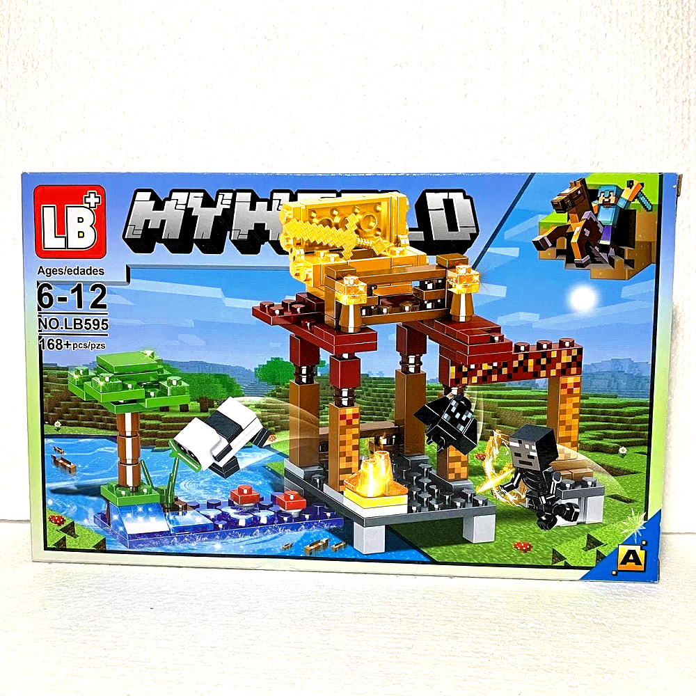 

Конструктор MINECRAFT LB+ MY WORLD LB595-A "Битва за деревню" 4в1 №LB595 656 деталей, LB595-A