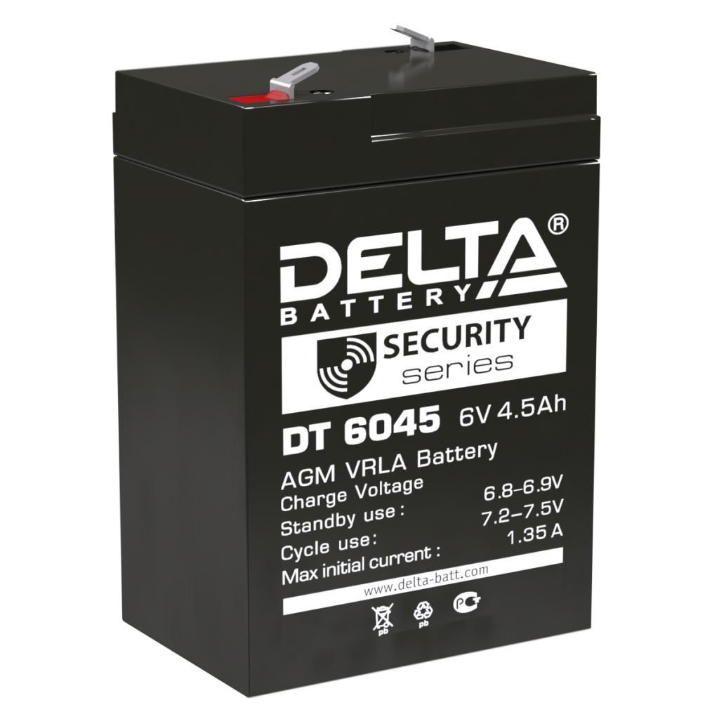 Аккумулятор Delta DT 6045 6v 4.5Ah