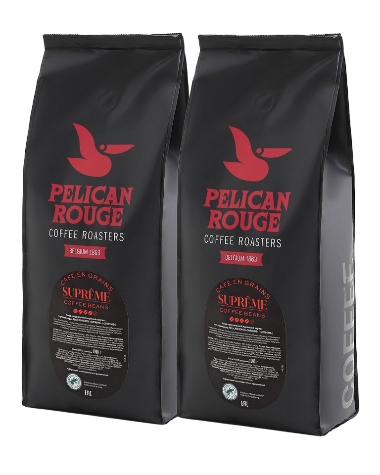 

Кофе в зернах PELICAN ROUGE SUPREME, набор из 2 шт. по 1 кг