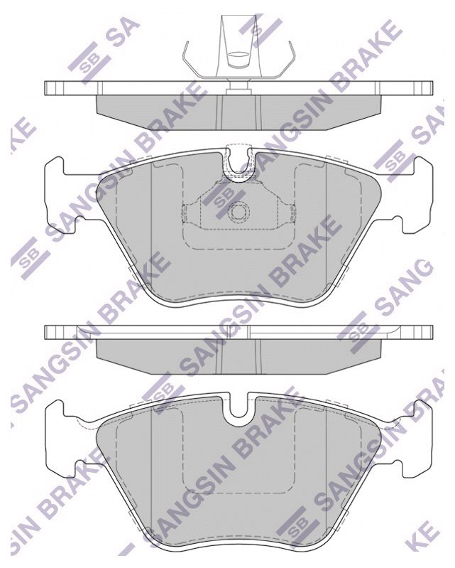 

Тормозные колодки Sangsin brake передние sp2171