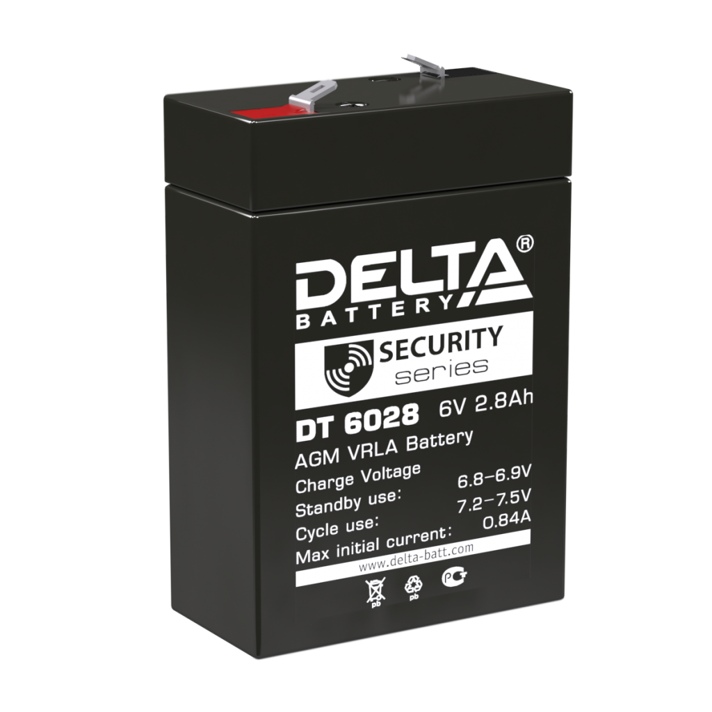 Аккумулятор Delta DT 6028 6v 2.8Ah
