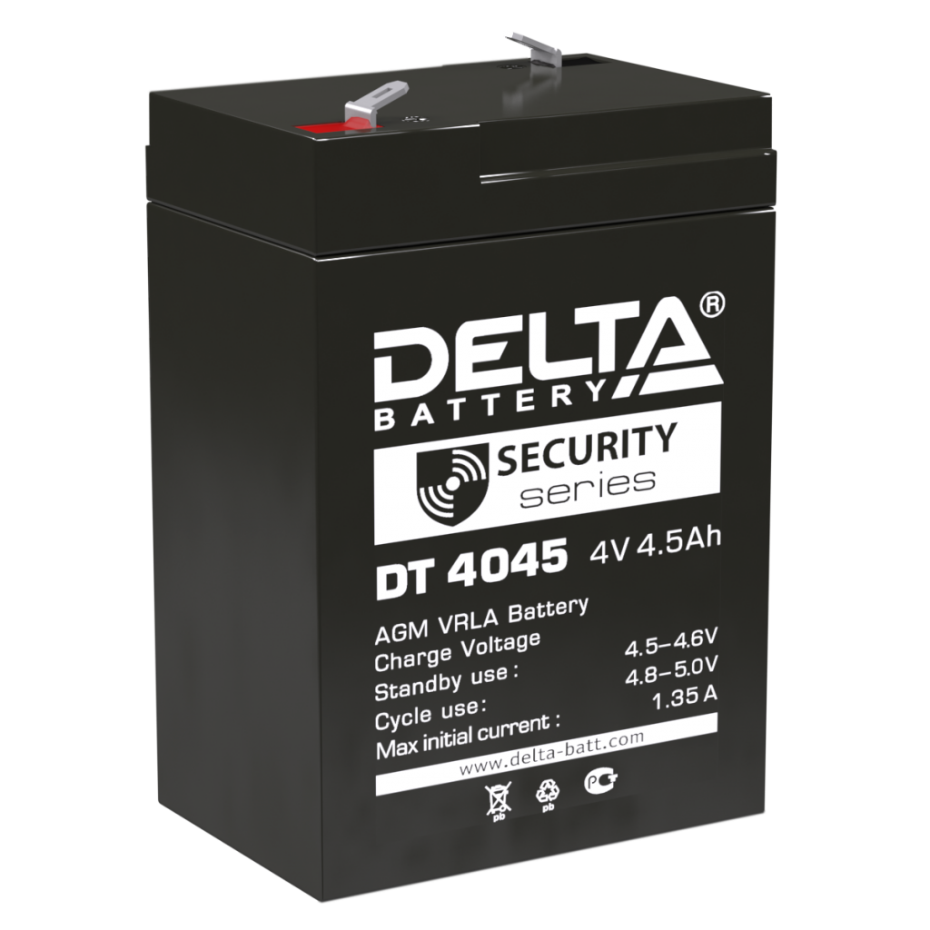 Аккумулятор Delta DT 4045 4v 4.5Ah