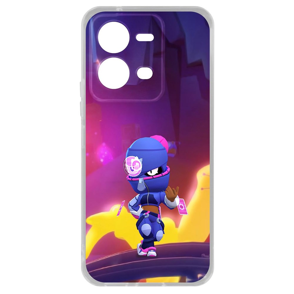 

Чехол Brawl Stars-Ниндзя Тара для Vivo V25, Прозрачный