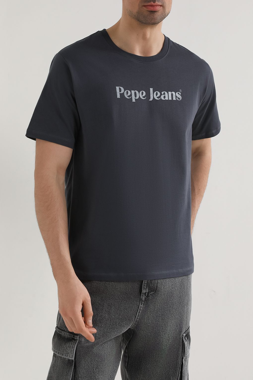 

Футболка мужская Pepe Jeans PM509374 серая L, Серый, PM509374