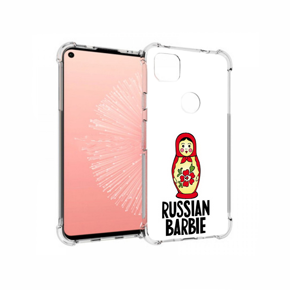 

Чехол MyPads Tocco для Google Pixel 4A матрешка, Прозрачный, Tocco