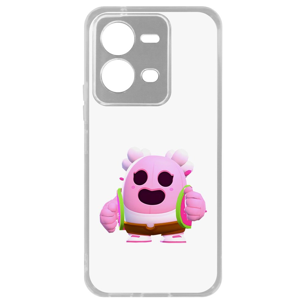 

Чехол Brawl Stars-Сакура Спайк для Vivo V25, Прозрачный