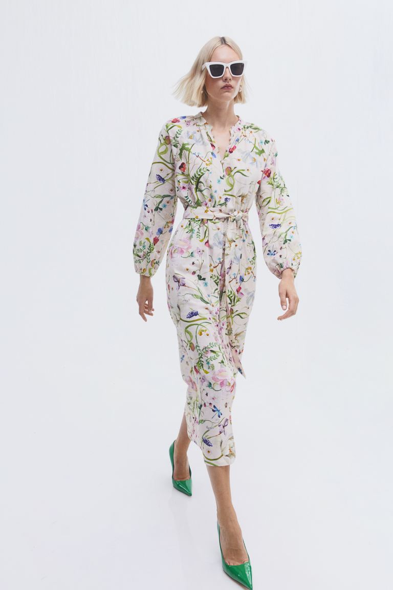 

Платье женское H&M 1145696001 белое S (доставка из-за рубежа), 1145696001