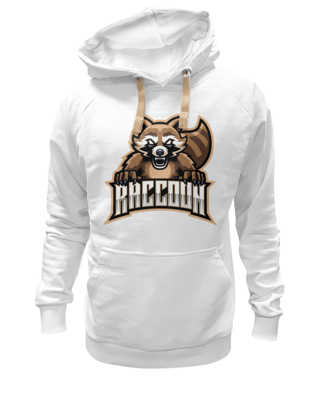 

Худи унисекс Printio Енот белое 2XL, Белый, Енот