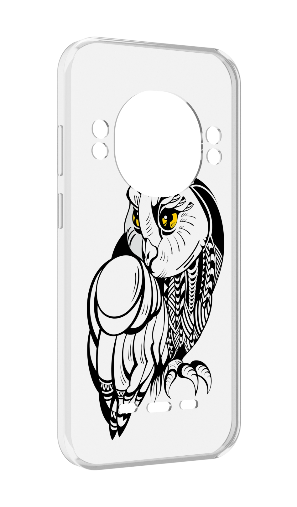 

Чехол MyPads сова-красотка для UleFone Power Armor 16 Pro, Прозрачный, Tocco