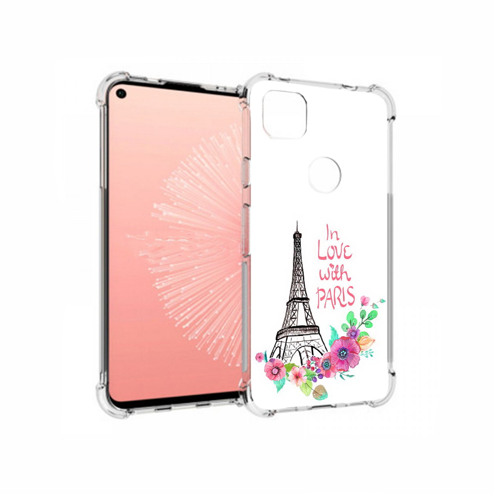 

Чехол MyPads Tocco для Google Pixel 4A любимый париж, Прозрачный, Tocco