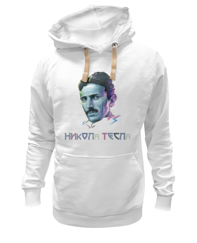 

Худи унисекс Printio Никола тесла белое 2XL, Белый, Никола тесла