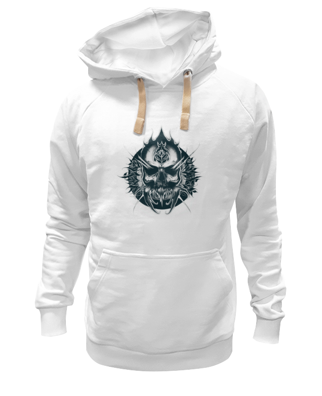 

Худи унисекс Printio Череп белое 2XL, Белый, Череп