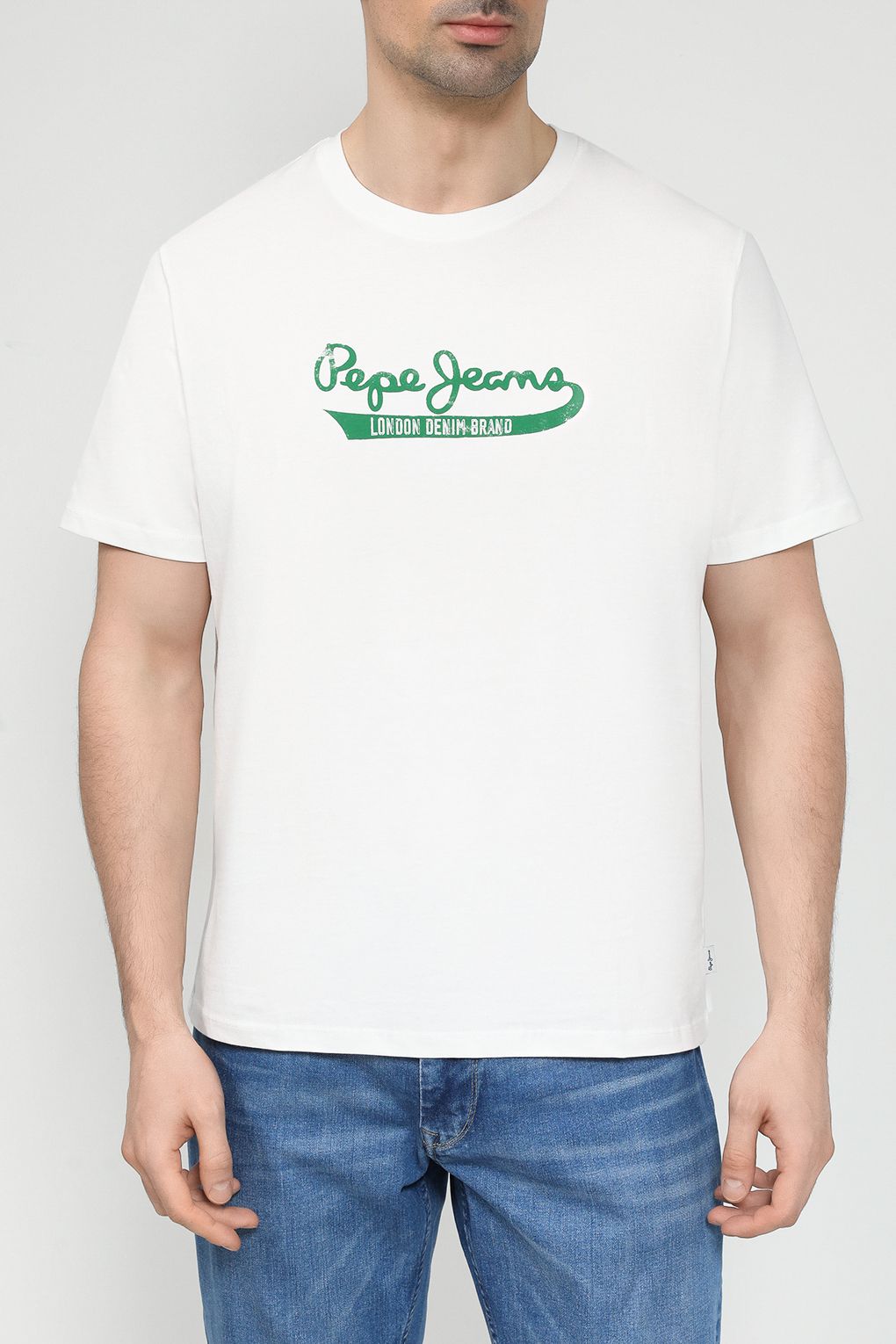 

Футболка мужская Pepe Jeans PM509390 белая 2XL, Белый, PM509390