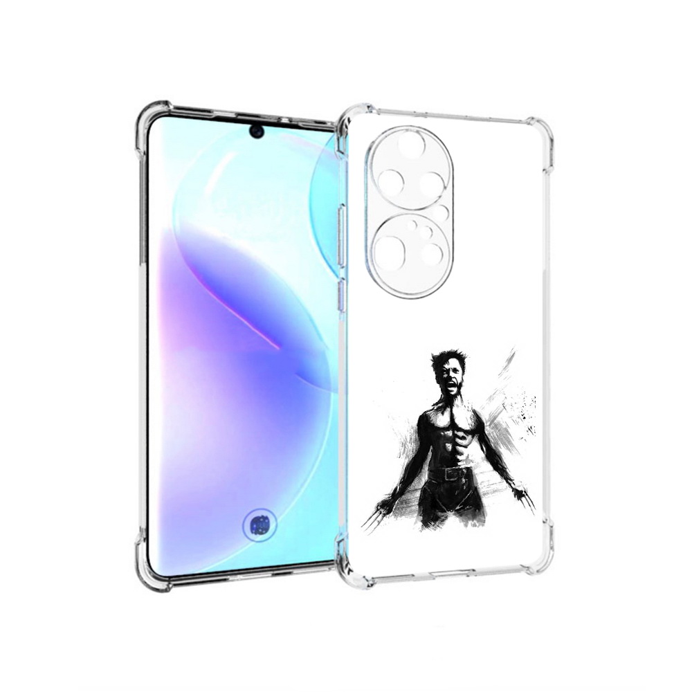 

Чехол MyPads Tocco для Huawei P50 Pro росомаха, Прозрачный, Tocco