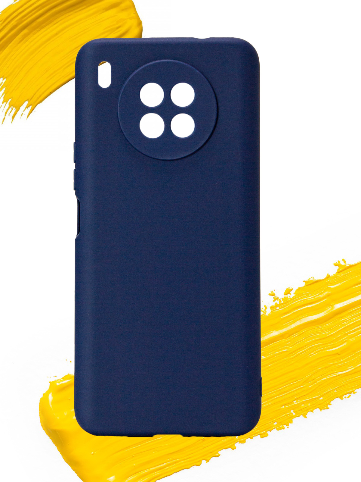 

Чехол для Honor 50 Lite матовый, синий, Silicone case