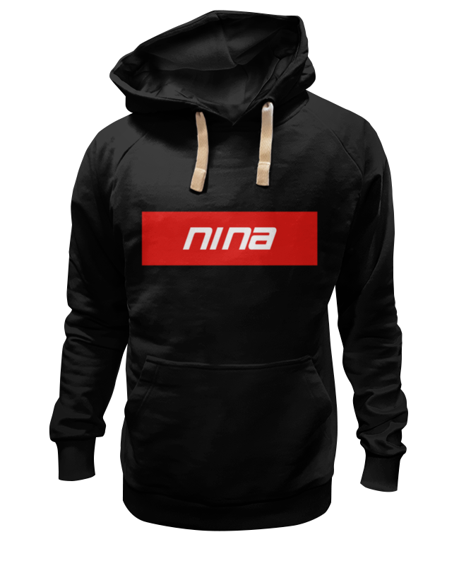 

Худи унисекс Printio Имя nina черное 2XL, Черный, Имя nina