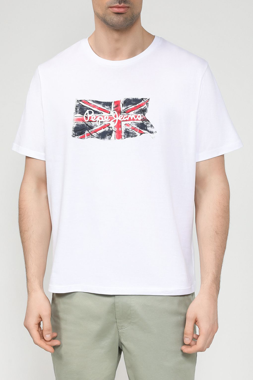 

Футболка мужская Pepe Jeans PM509384 белая S, Белый, PM509384