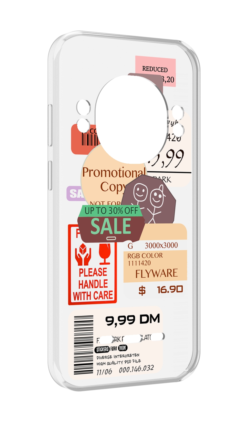 

Чехол MyPads скидочные-купоны-принт для UleFone Power Armor 16 Pro, Прозрачный, Tocco