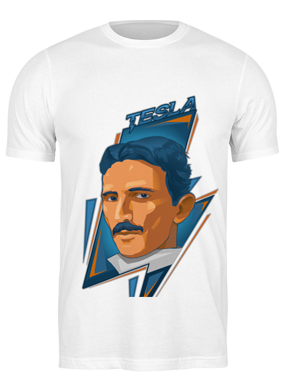 

Футболка мужская Tesla-3 3703573 Printio белая M, Tesla-3 3703573