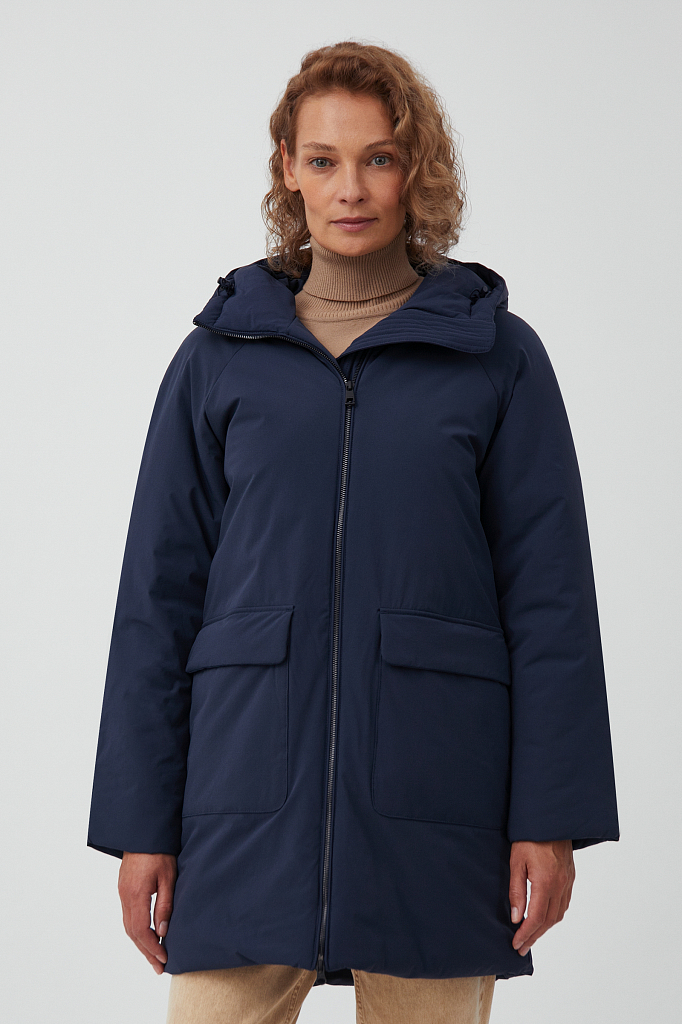 фото Куртка женская finn flare fab11016 синяя xs