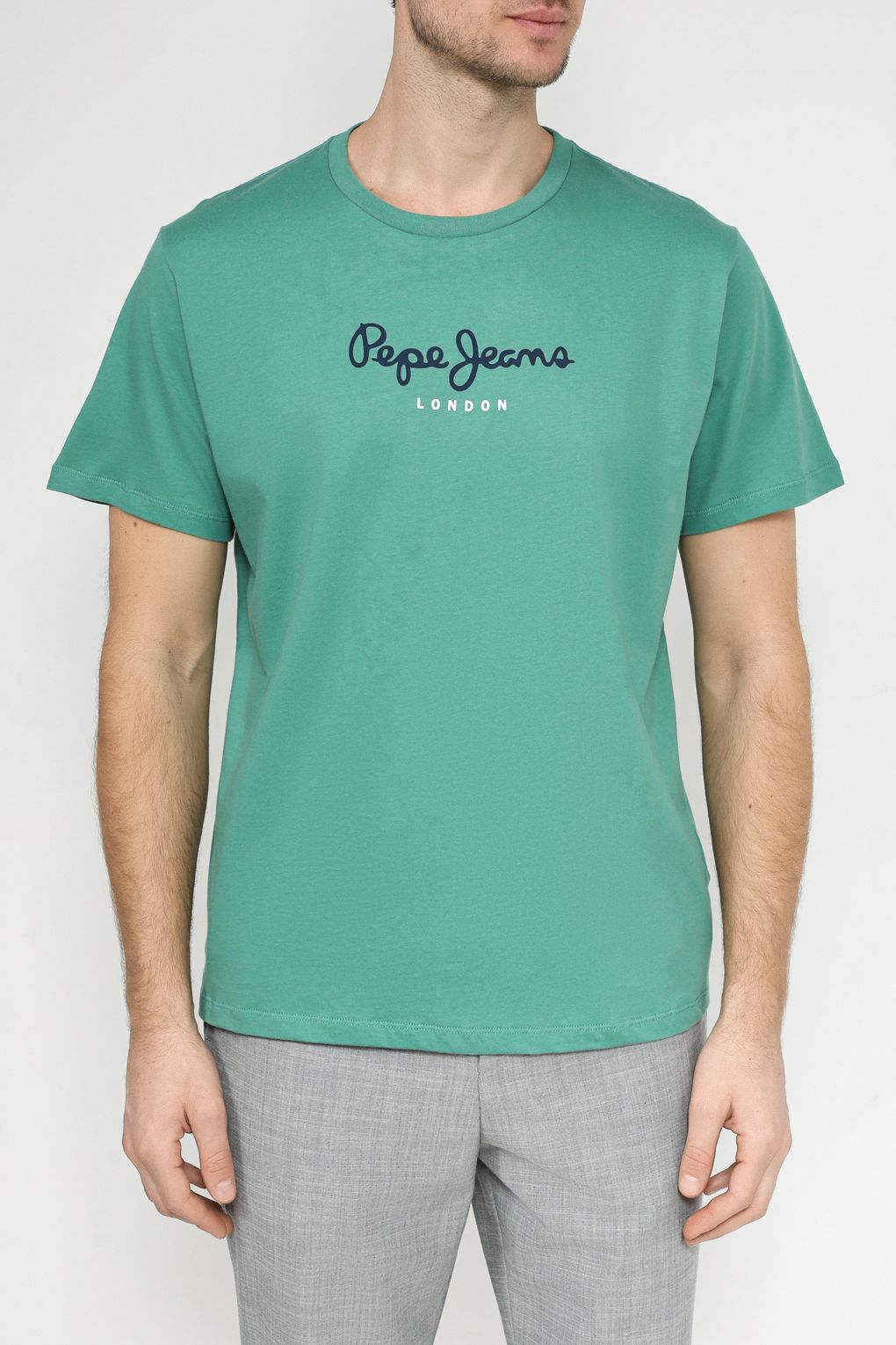 

Футболка мужская Pepe Jeans PM508208 зеленая S, Зеленый, PM508208