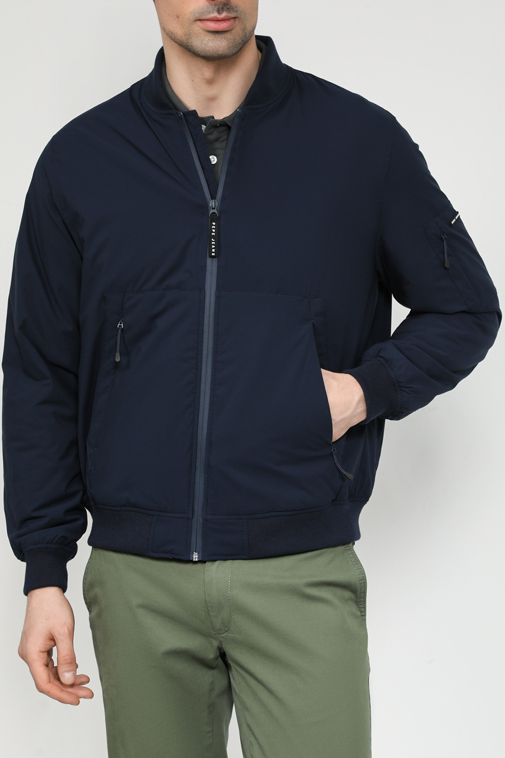 

Бомбер мужской Pepe Jeans PM402969 синий XL, PM402969