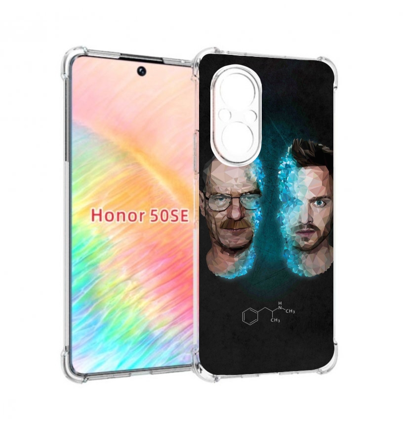 

Чехол бампер MyPads во-все-тяжкие для Honor 50 SE противоударный, Прозрачный, Tocco