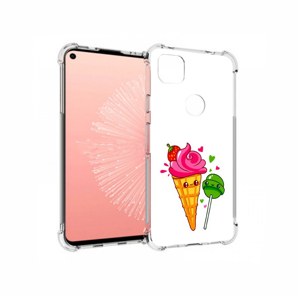 

Чехол MyPads Tocco для Google Pixel 4A Вкусняшки, Прозрачный, Tocco
