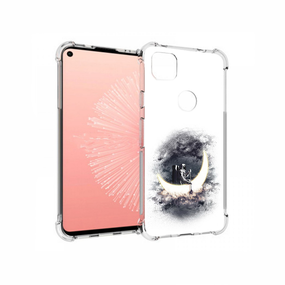 

Чехол MyPads Tocco для Google Pixel 4A лунный путешественник, Прозрачный, Tocco