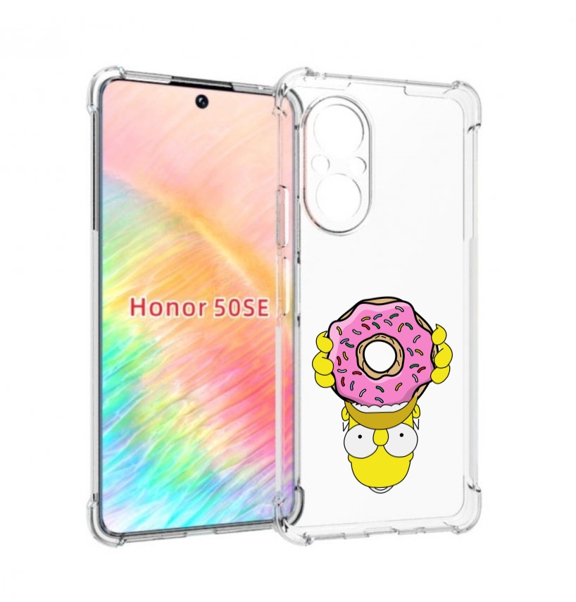Чехол бампер MyPads большой-пончик для Honor 50 SE противоударный