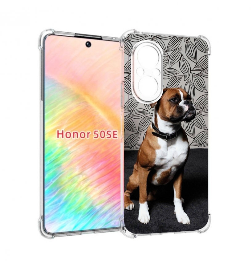 

Чехол бампер MyPads боксер собака для Honor 50 SE противоударный, Прозрачный, Tocco