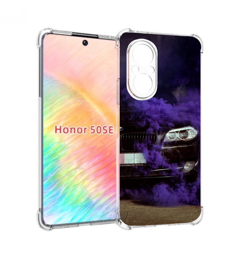 

Чехол бампер MyPads бмв-с-фиолетовым-дымом мужской для Honor 50, Прозрачный, Tocco