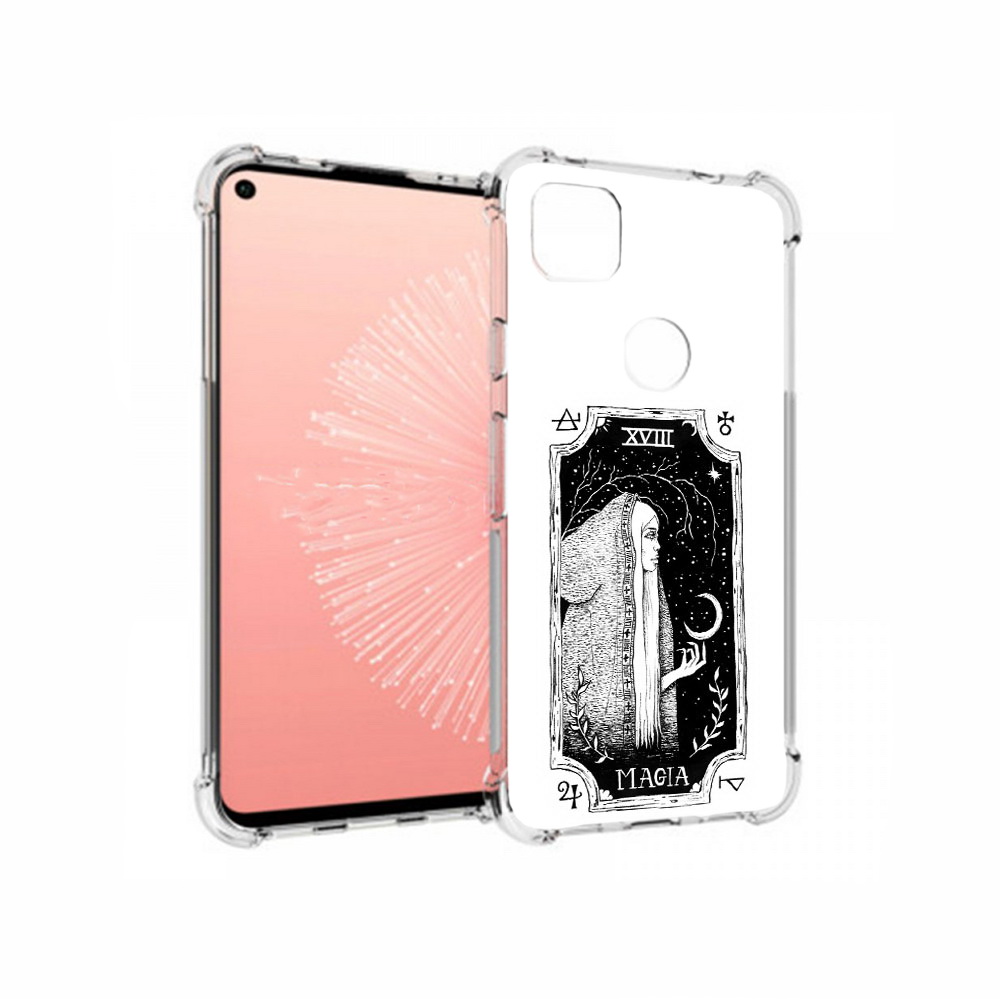 

Чехол MyPads Tocco для Google Pixel 4A лунная магия, Прозрачный, Tocco