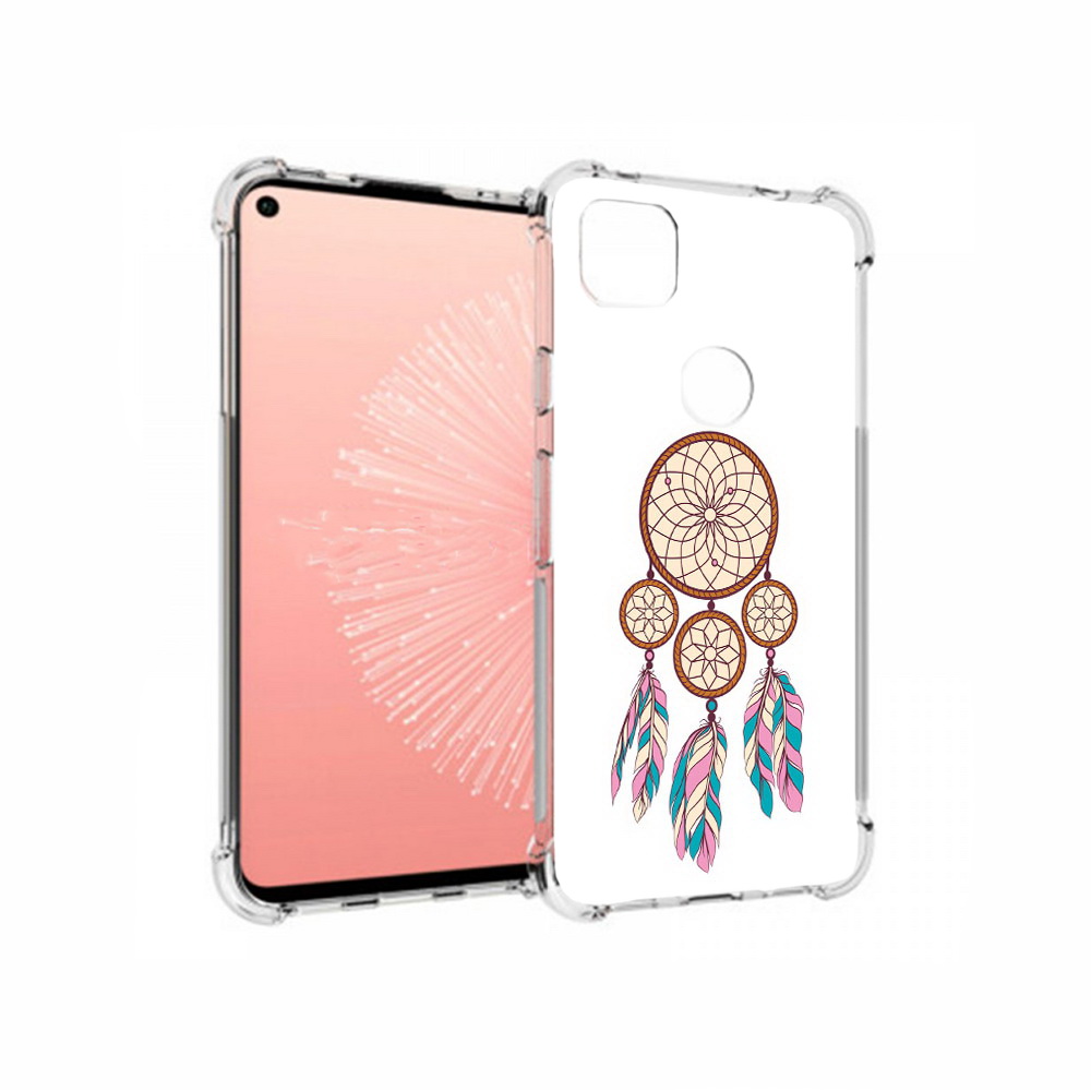 

Чехол MyPads Tocco для Google Pixel 4A ловец снов бежевый, Прозрачный, Tocco