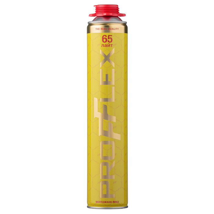 Пена монтажная PROFFLEX PRO YELLOW LITE 65л летняя 1233₽