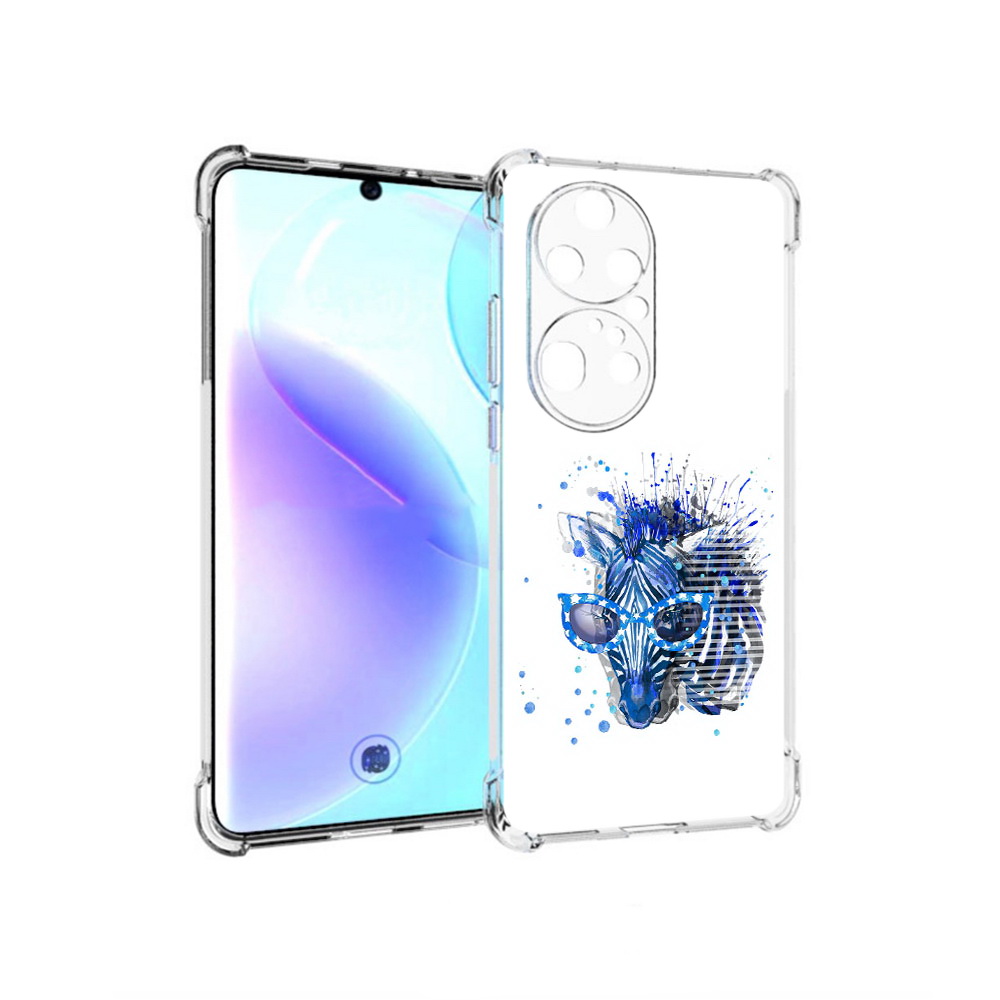 

Чехол MyPads Tocco для Huawei P50 Pro расплывчатая зебра, Прозрачный, Tocco