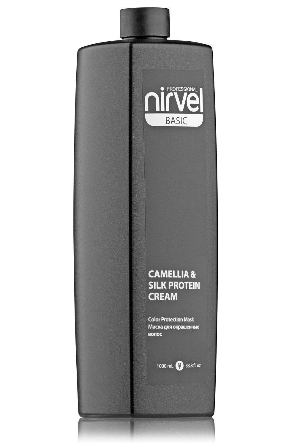 Маска для волос Nirvel Basic Camellia&Silk Protein Cream для окрашенных волос, 1000 мл