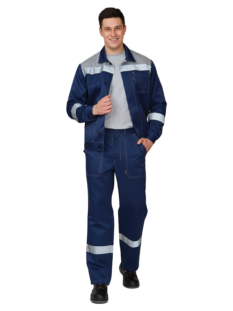 

Костюм рабочий мужской Прабо Кос118с синий 88-92/182-188, Кос118с